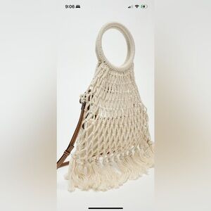 Zara macrame shopping bag new